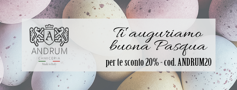 Promo Pasqua: per te uno sconto del 20% sulla tua camicia su misura
